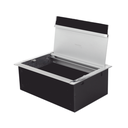 Caja Universal Vacía de 2 Módulos para Instalación en Escritorio (Voz, Datos, Video, Contactos Eléctricos), (No Incluye Accesorios)