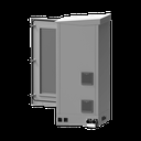 Gabinete de Piso para Exterior con Ventiladores y Termostato con Rack de 19" de 16 U + Espacio para Baterías, Se envía el Gabinete Armado.