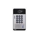 Audio Portero IP con 2 líneas SIP, relevador integrado, teclado numérico y lectora de tarjetas RFID para control de acceso, PoE