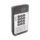 Audio Portero IP con 2 líneas SIP, relevador integrado, teclado numérico y lectora de tarjetas RFID para control de acceso, PoE