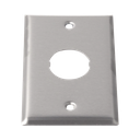 Placa de Pared IndustrialNet?, Para 1 Conector Industrial, de Acero Inoxidable