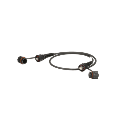 Patch Cord Cat6A IndustrialNet, Blindado S/FTP, Con Plug Industrial y Tapa en Cada Extremo, 1 Metro (3.28 Pies)