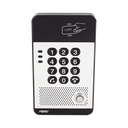 Audio Portero IP con 2 líneas SIP, relevador integrado, teclado numérico y lectora de tarjetas RFID para control de acceso, PoE