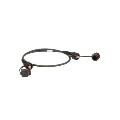 Patch Cord Cat6A IndustrialNet, Blindado S/FTP, Con Plug Industrial y Tapa en Cada Extremo, 5 Metros