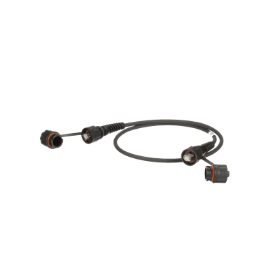 Patch Cord Cat6A IndustrialNet, Blindado S/FTP, Con Plug Industrial y Tapa en Cada Extremo, 5 Metros