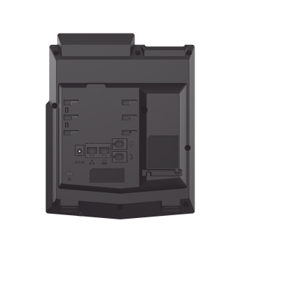 Teléfono IP empresarial para 2 lineas SIP con pantalla LCD, Códec Opus, conferencia de 3 vías, PoE.