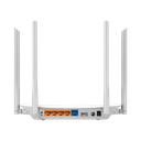 Router Inalámbrico doble banda AC, 2.4 GHz y 5 GHz Hasta 1200 Mbps, 4 antenas externas omnidireccional, 4 Puertos LAN 10/1000 Mbps, 1 Puerto WAN 10/1000 Mbps
