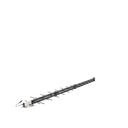 Antena LPDA de Alta Ganancia/ ESPECIAL PARA AMPLIFICADORES DE UNA A CINCO BANDAS DE FRECUENCIA/ 698-2700 MHz/ 12.15 dBi de Ganancia.