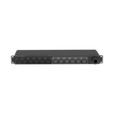 PDU Básico para Distribución de Energía, Enchufe de Entrada NEMA L6-30P, Con 12 Contactos C13, Instalación Horizontal de 19in, 1UR, 30 Amp, 208 Vca