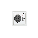 BASE DE ENTRADA MICROFÓNICA XLR PREAMPLIFICADA. BLANCO