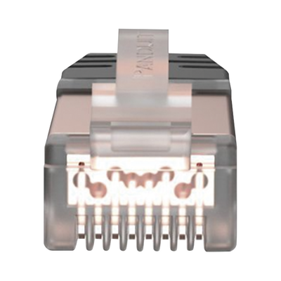 Plug RJ45 Cat6A Blindado, Para Cable Calibre 23-24 AWG, Chapado en Oro de 50 Micras, Paquete de 100 Piezas