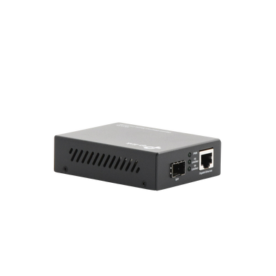 Convertidor Fibra Óptica Monomodo o Multimodo / 1 Puerto SFP 1000 Mbps / 1 Puerto RJ45 10/100/1000 Mbps / Plug and Play