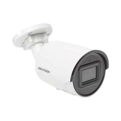 Bala IP 4 Megapixel / Lente 2.8 mm / 40 mts IR EXIR / Exterior IP67 / WDR 120 dB / PoE / Micrófono Integrado / ACUSENSE (Evita Falsas Alarmas) / Metal  / MicroSD / ONVIF / ACUSEARCH