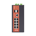 Switch Industrial Administrable Gigabit con 2 Puertos PoE bt + 6 Puertos PoE af/at o 24 V Pasivo + 2 SFP Gigabit, 240 W