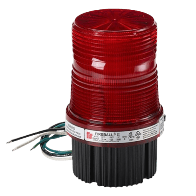 Estrobo Fireball® LED Luz de advertencia, Listado por UL y cUL de 12-24 VCD Color Rojo