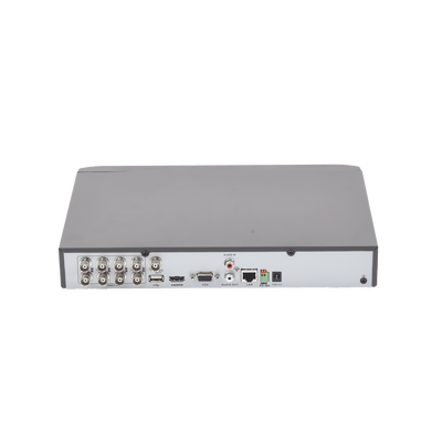 DVR 8 Canales TurboHD + 4 Canales IP / 5 Megapixel Lite / Acusense / Audio por Coaxitron / 1 Bahía de Disco Duro / Audio por Coaxitron / Evita Falsas Alarmas / Salida de Video en Full HD