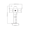 Placa de montaje para techo en Sirena ECLIPSE8