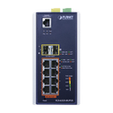 Switch Industrial Administrable Capa 3, 8 Puertos Gigabit PoE 802.3bt+, 2 Puertos 1 G / 2.5 G SFP+