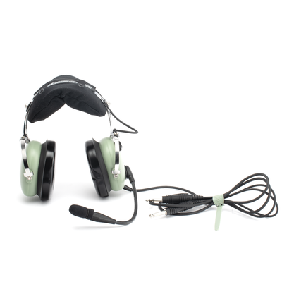 Auriculares de ala fija con atenuación de ruido pasivo para aviación general