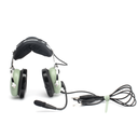Auriculares de ala fija con atenuación de ruido pasivo para aviación general