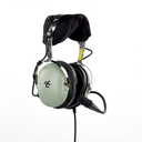 Auriculares de ala fija con atenuación de ruido pasivo para aviación general