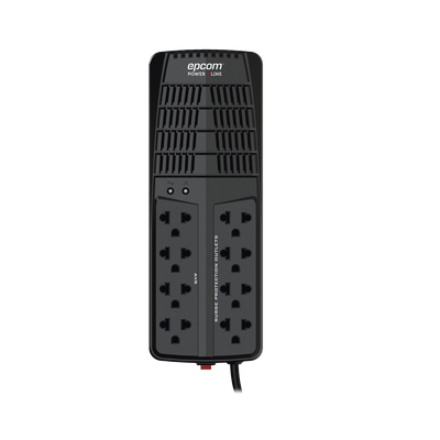 Regulador de Voltaje 1000 VA-500 W /  4 Contactos con AVR / 4 Contactos con Supresor de Picos / Protección RJ11
