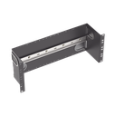 Soporte Industrial Para Instalar Equipos de Montaje en Riel DIN, Para Racks o Gabinetes Estándar de 19in, de 4UR, Color Negro