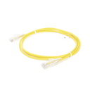 Cable de Parcheo Slim UTP Cat6 - 1 Metro (3.28 Pies), Amarillo, Diámetro Reducido (28 AWG)