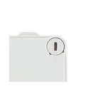 Caja de derivación de PVC Auto-extinguible con 6 entradas, tapa y tornillo de media vuelta de 1/4", 100x100x50 MM (Medidas internas, mayor área permisible para el cable, Para exterior (IP55)