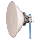Antena parabólica 4 ft para radio B11 y AF11, ganancia de  40.5 ± 1 dBi, conector guía de onda, Alto aislamiento al ruido en enlaces vecinos, 10-12 GHz, Montaje de acero inoxidable incluido