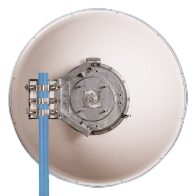 Antena parabólica 4 ft para radio B11 y AF11, ganancia de  40.5 ± 1 dBi, conector guía de onda, Alto aislamiento al ruido en enlaces vecinos, 10-12 GHz, Montaje de acero inoxidable incluido