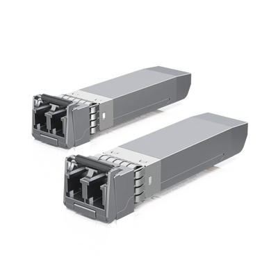 UFiber Módulo SFP+ 10G, transceptor MiniGibic MultiModo 10 Gbps, distancia 300m, conectores LC, paquete de 2 piezas