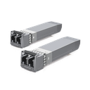 UFiber Módulo SFP+ 10G, transceptor MiniGibic MultiModo 10 Gbps, distancia 300m, conectores LC, paquete de 2 piezas