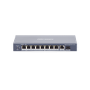 Switch PoE+ / No Administrable / 7 Puertos 1000 Mbps 802.3 af/at (30 W) / 2 Puertos 1000 Mbps Hi-PoE (90 W) / 1 Puertos 1000 Mbps Uplink / 1 Puerto SFP / Modo Extendido hasta 300 Metros / 110 Watts