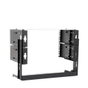 Rack Abierto de montaje en Pared, de 19in, 5 Unidades de rack, Profundidad Ajustable (8" a 12") con Charola de Uso Múltiple.