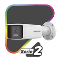 [ PROTECCIÓN ACTIVA ] Bala IP Panorámica 4 Megapixel / 2 Lentes 2.8 mm (180°) / Imagen a Color 24/7 (ColorVu) / PoE / WDR 130° / IP67 / ACUSENSE / Luz Estroboscópica y Alarma Audible / 40 mts Luz Blanca / Micro SD