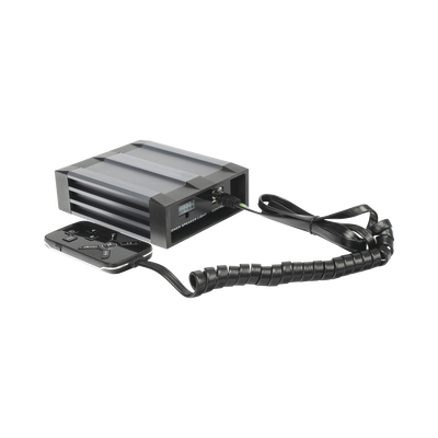Sirena Vehicular de 100W de Potencia, Con Controlador Unimando Para Tonos, 2 Salidas Auxiliares y Microfono