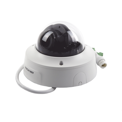 Domo IP 4 Megapixel / Lente Mot. 2.8 a 12 mm / 40 mts IR EXIR / IP67 / IK10 / WDR 120 dB / PoE / ACUSENSE (Evita Falsas Alarmas) / Entrada y Salida de Audio y Alarma / MicroSD / ONVIF / ACUSEARCH