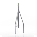 Tramo de Remate (Copete) para Tramo STZ-30 Galvanizado Electrolítico con Opresores para Pararrayo.