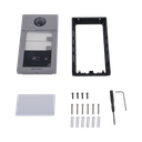 Videoportero IP (IP65 + IK08) con Llamada y apertura desde APP Hik-Connect / Soporta 2 Departamentos / PoE Estandar  / Interfaz WEB para configuración / 2 puertas
