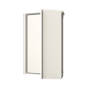 Gabinete Acero Galv. para 3 Bat. PL110D12. Puerta Sin Ventilación. Acc. de piso o poste No incluidos (400 x 1060 x 300mm).
