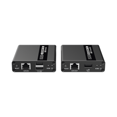 Kit extensor KVM (HDMI y USB) | 40m a 4k@30Hz  | 70m a 1080P@60Hz | Cat 6, 6a y 7 | CERO LATENCIA | HDR | Salida Loop | Salida de audio de 3.5mm |