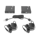 Kit extensor KVM (HDMI y USB) | 40m a 4k@30Hz  | 70m a 1080P@60Hz | Cat 6, 6a y 7 | CERO LATENCIA | HDR | Salida Loop | Salida de audio de 3.5mm |