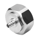 Conector DIN 7-16 Macho de Pin Cautivo, Anillo Plegable para Cable RG-8/X, LMR-240, Bronce Blanco/ Plata/ Teflón.â€‹