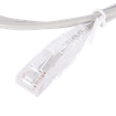 Cable de Parcheo Slim UTP Cat6 - 1 Metro (3.28 Pies), Gris, Diámetro Reducido (28 AWG)