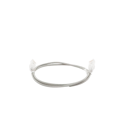 Cable de Parcheo Slim UTP Cat6 - 1 Metro (3.28 Pies), Gris, Diámetro Reducido (28 AWG)