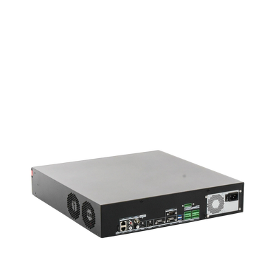 [Doble Poder de Decodificación] NVR 32 Megapixel (8K) / 64 Canales IP / AcuSense / ANPR / Conteo de Personas / Heat Map / 8 Bahías de Disco Duro / 2 Tarjetas de Red / Soporta RAID con Hot Swap / 2 HDMI en 8K / Soporta POS / Alarmas I/O