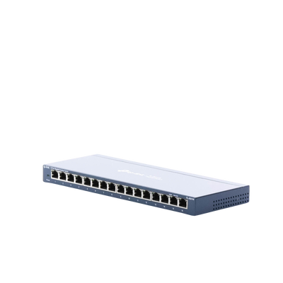 Switch Gigabit no administrable de 16 puertos 10/100/1000 Mbps para escritorio