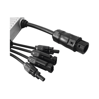 Microinversor 1500 W para Interconexión a Red Eléctrica 220V,  IP67, Con Cable Troncal Incluido, Para 4 Modulos de Hasta 470 W