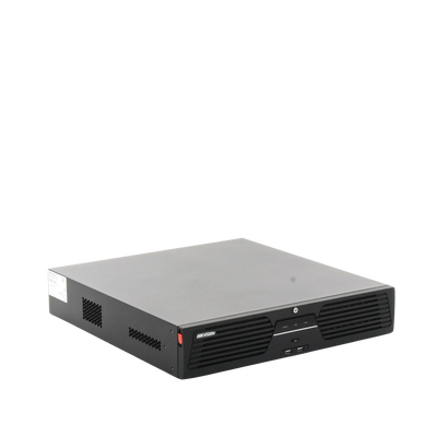 [Doble Poder de Decodificación] NVR 32 Megapixel (8K) / 64 Canales IP / AcuSense / ANPR / Conteo de Personas / Heat Map / 8 Bahías de Disco Duro / 2 Tarjetas de Red / Soporta RAID con Hot Swap / 2 HDMI en 8K / Soporta POS / Alarmas I/O